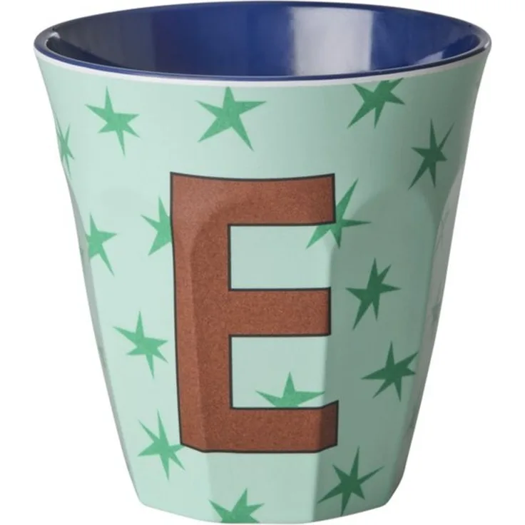 rice Becher Rice Melamin Buchstabenbecher A–Z – Melamin Becher mit Sternen, 1-tlg, Melamin