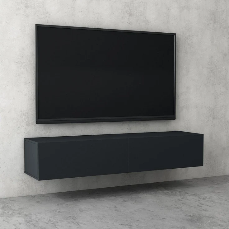 doporro TV-Board TV Lowboard Fernsehschrank TV-Schrank hängend Fernsehtisch – Bild 2