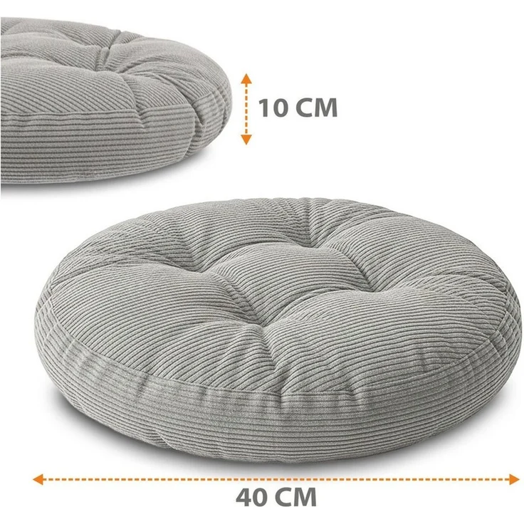 Amazinggirl Stuhlkissen Sitzkissen rund 40 cm Kissen Sitzpolster Sitzauflage Polster für Stuhl – Bild 2