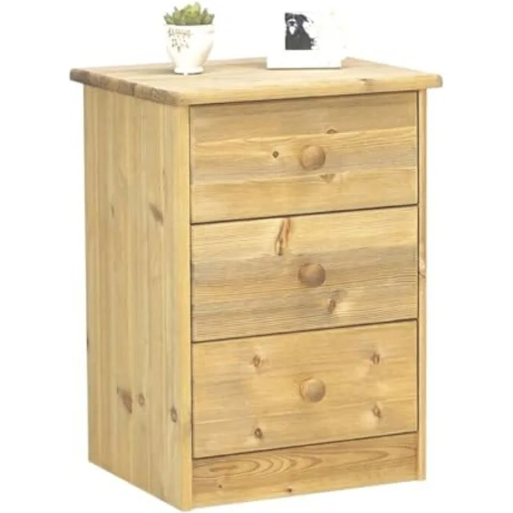 ebuy24 Kommode Nelly Kommode 3 Schubladen gebeitzt.
