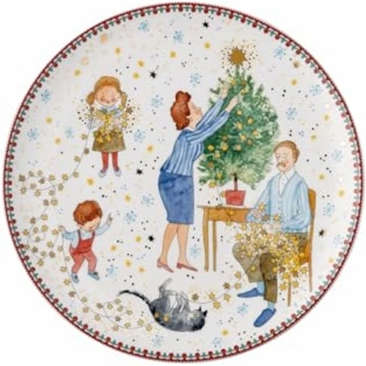 Hutschenreuther Sammelkollektion 24 - Weihnachtsleuchten - Teller flach 22 cm 02476-727474-10862 – Bild 1