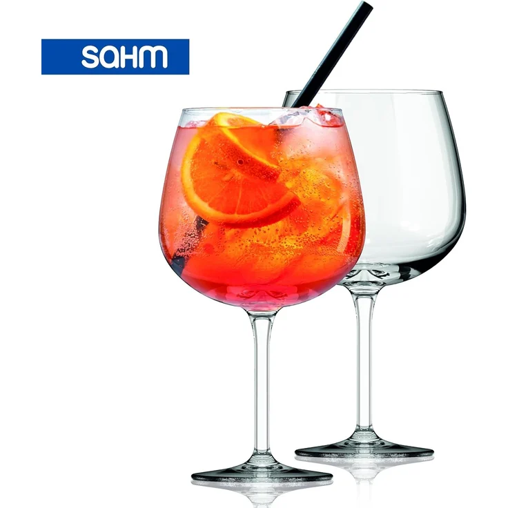 SAHM Cocktailglas Sahm Bauchiges Gin Gläser Set (6 STK) - Große Ballon Gläser, 6-tlg, Edles Glas, 100% recyclebar. – Bild 5