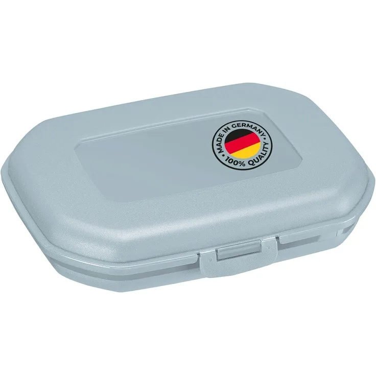 WESTMARK Lunchbox Brotdose/Snackbox, mit Klick-Verschluss, Höhe: ca. 3,7 cm, Blau, PP