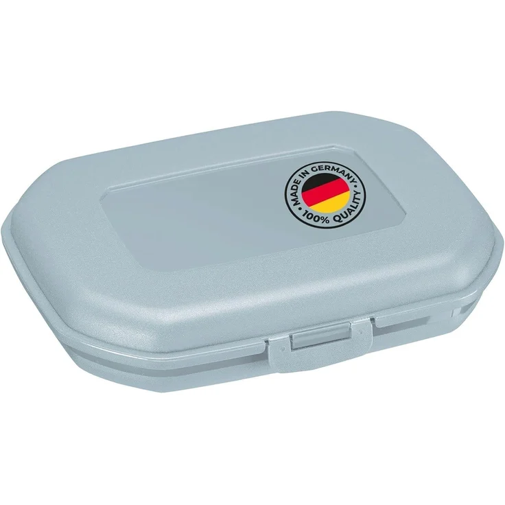 WESTMARK Lunchbox Brotdose/Snackbox, mit Klick-Verschluss, Höhe: ca. 3,7 cm, Blau, PP
