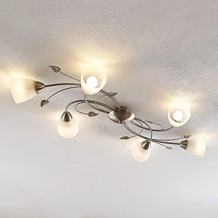 Lindby Deckenleuchten Yannie, Metall, Alu IP20, 6 x 4,5 W LED – Bild 5