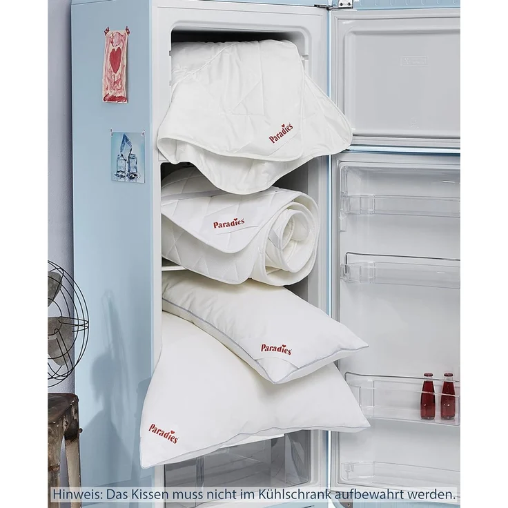 Paradies kühlendes Kopfkissen Kissen Softy Cool Sleep Bio 40x80 cm – Bild 2