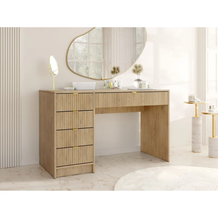 Schreibtisch / Schminktisch Tireno (Farbe: Eiche Cremona) – Bild 1