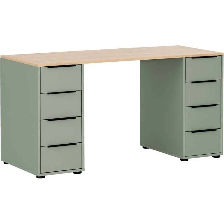 Schildmeyer Schreibtisch Elma 701966 Pistazie/Eiche hell Dekor, 140 x 55,5 x 73,1 cm – Bild 1