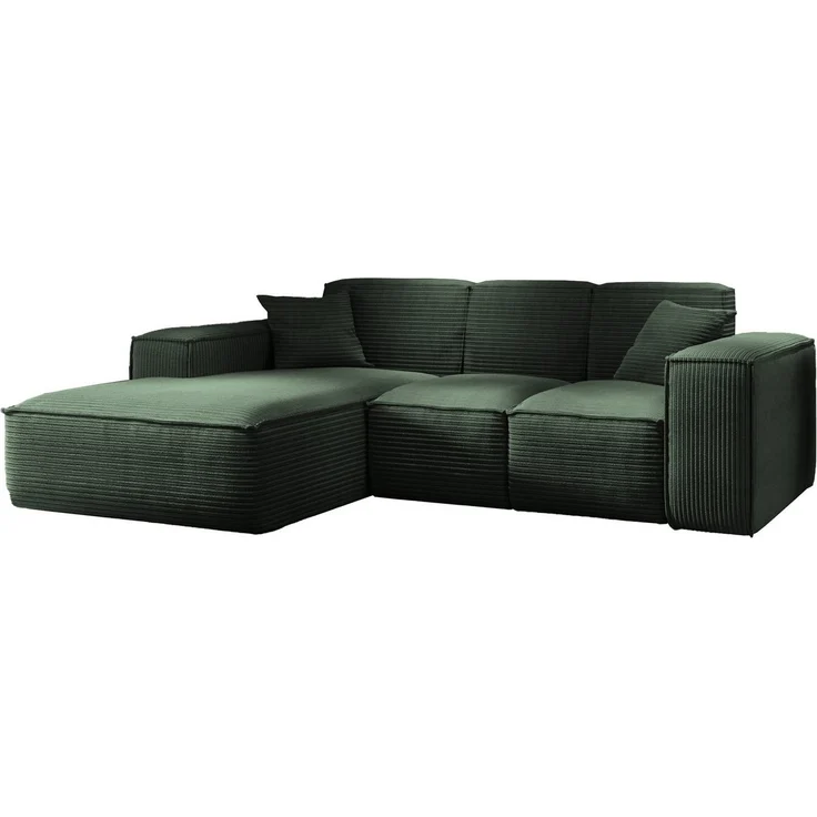 Kaiser Möbel Ecksofa Eckcouch L form, Wohnzimmer Couch SIENA stoff Poso – Bild 2