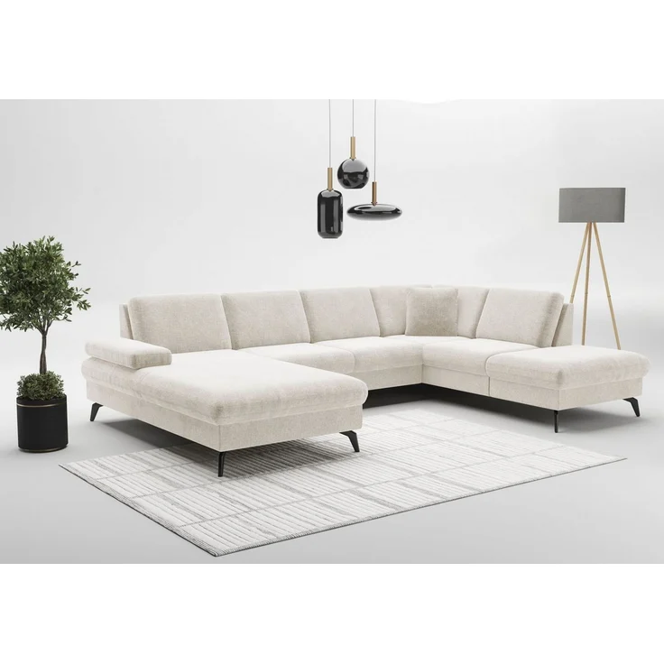 sit&more Wohnlandschaft Morris Jubi U-Form, B: 300 cm, mit Armteilfunktion & 1 Zierkissen, optional Bettfunktion – Bild 5