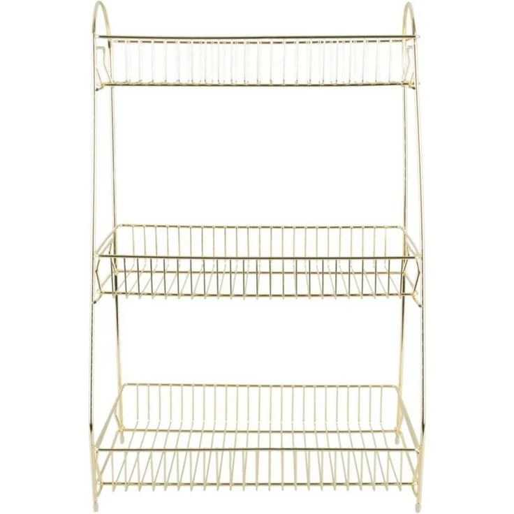 Present Time Regal Küchenregal Kitchen Rack Tidy Gold (Large) – Bild 2