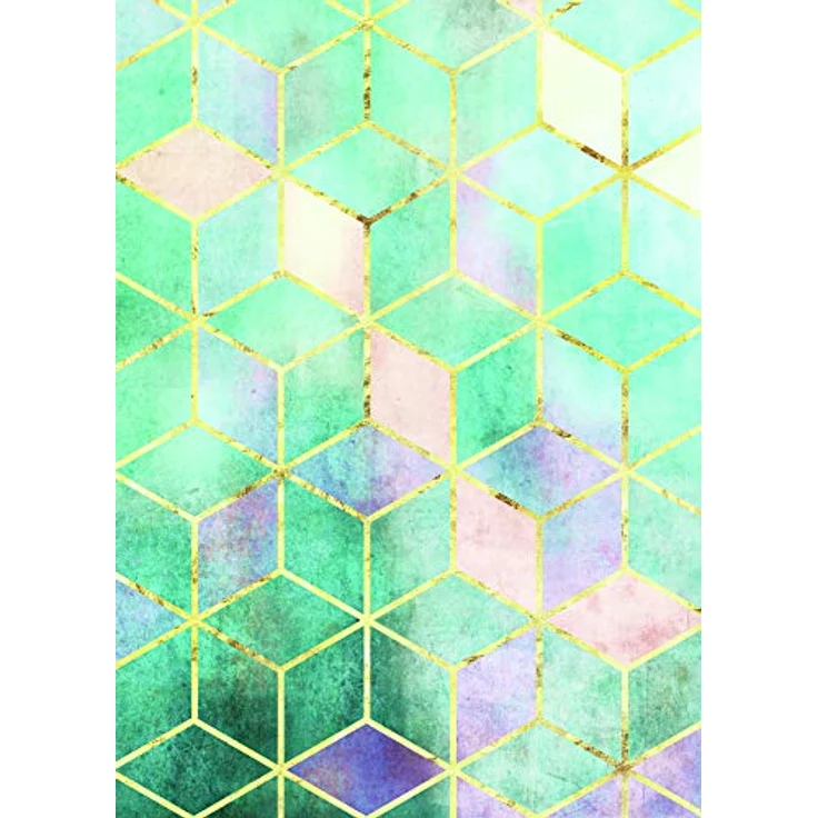 Komar Mosaik Verde Wandbild, Poster 50 x 70 cm, fotorealistischer Kunstdruck ohne Rahmen, PVC-frei, Made in Germany – Bild 1