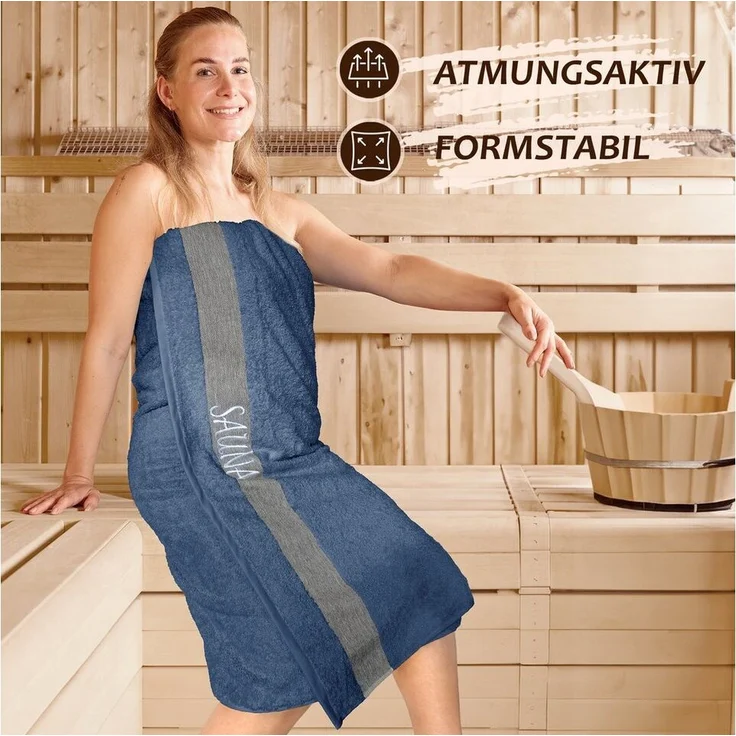 Lashuma Saunatuch XXL Handtuch Lima, (1-St), Premium Frottee Badetuch - Saunahandtuch 100x200 für Damen & Herren – Bild 2