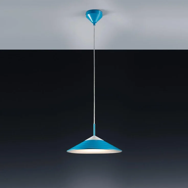 LED Hängeleuchte, Esszimmer, blau, warmweiß, H 150cm – Bild 6