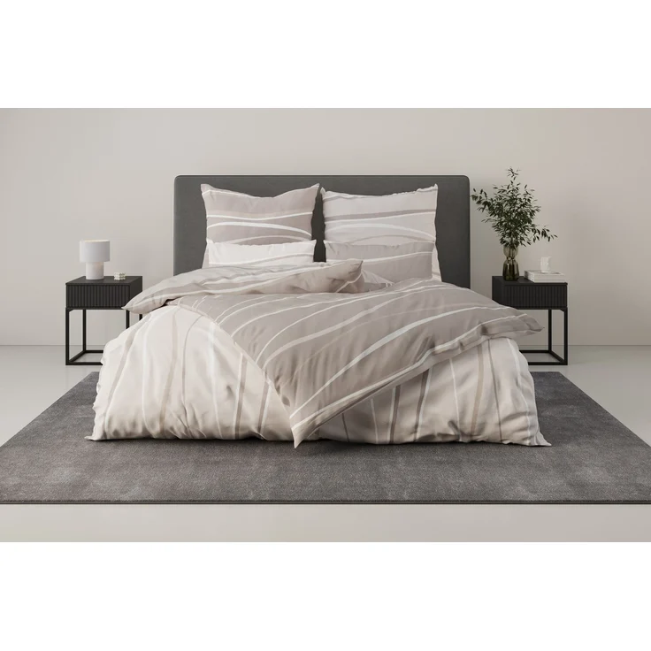 OTTO home Wendebettwäsche Alvara, Linon, 2 teilig, in Gr. 135x200 oder 155x220 cm, 100% Baumwolle, grafisches Motiv – Bild 5