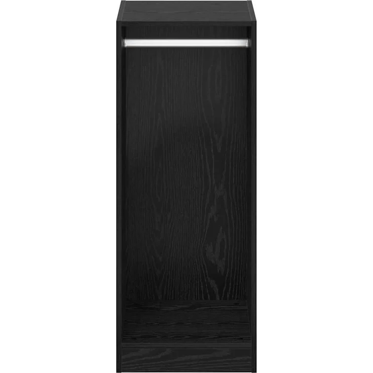vidaXL Kleiderschrank mit Regal Schwarz Eichen-Optik 41 x 48 x 102 cm 879647 – Bild 4