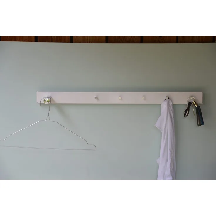 Jan Kurtz Straight Garderobenleiste weiß 7 Haken 70 cm