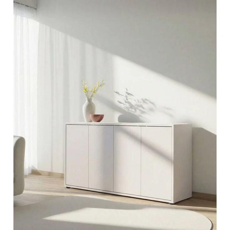 mokebo Sideboard Die Horizontale, Wohnzimmerschrank, Kommode, Beistellschrank, Anrichte in kaschmir – Bild 1