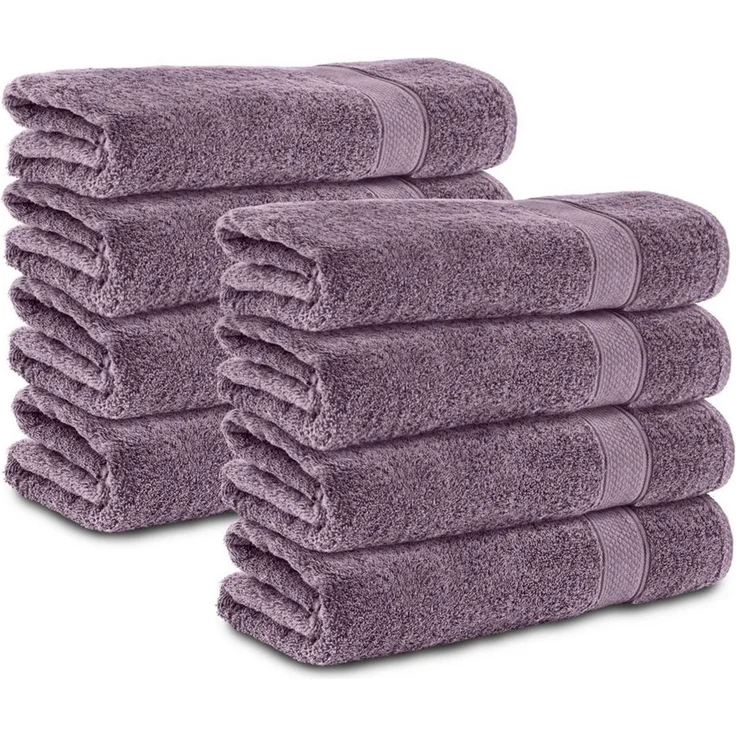 Komfortec Handtücher 100% Baumwolle, 470 g/m², Frottee (8-St), Badetücher 50x100 cm Set, Weich – Bild 1