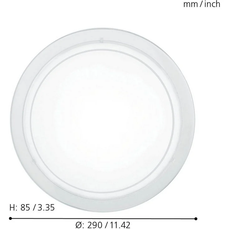 Eglo 83153 Wandleuchte/Deckenleuchte PLANET 1 weiß, E27 max. 1X40W – Bild 2