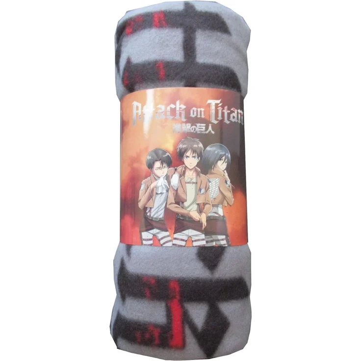 Attack on Titan Decke 130 x 170 cm Kuscheldecke weich Wohndecke – Bild 2