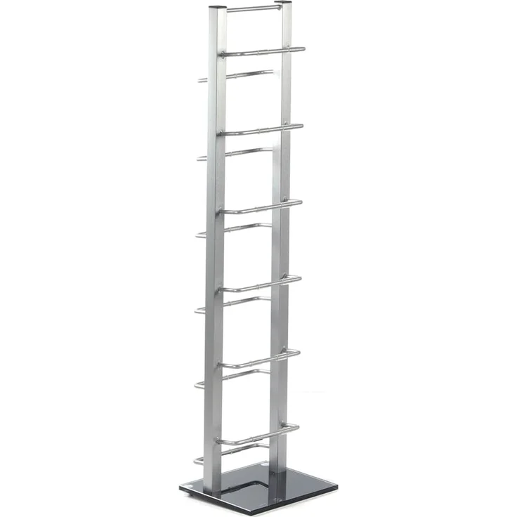 DESIGN DELIGHTS CD-Regal DESIGN CD STÄNDER "TOWER", silber, 92 cm, Aluminium, für 85 CDs – Bild 5