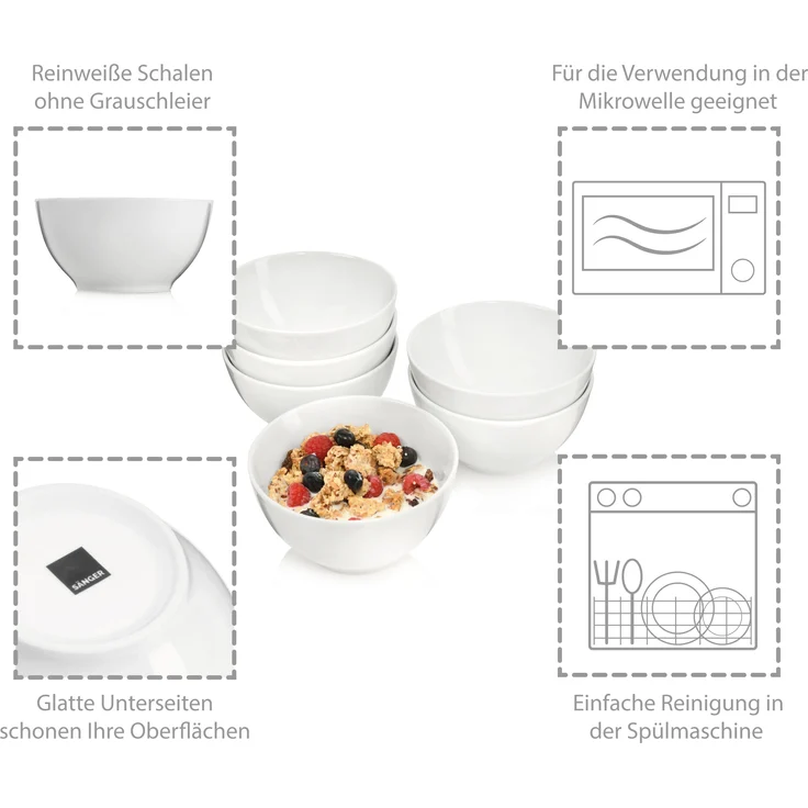 SÄNGER Müslischalen Set Sunfort 6 teilig – Bild 2