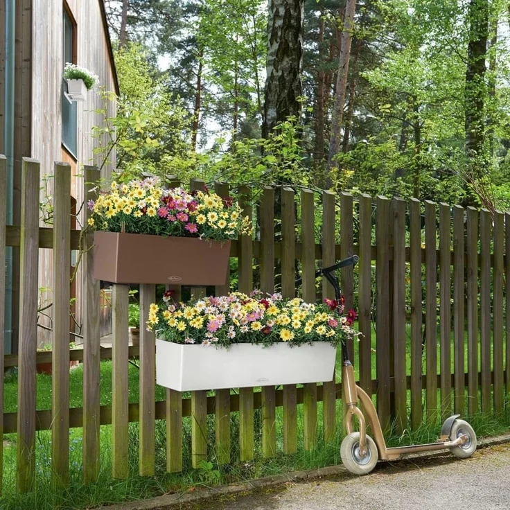 Lechuza Pflanzkasten Balconera Color 80 cm Kunststoff weiß – Bild 5