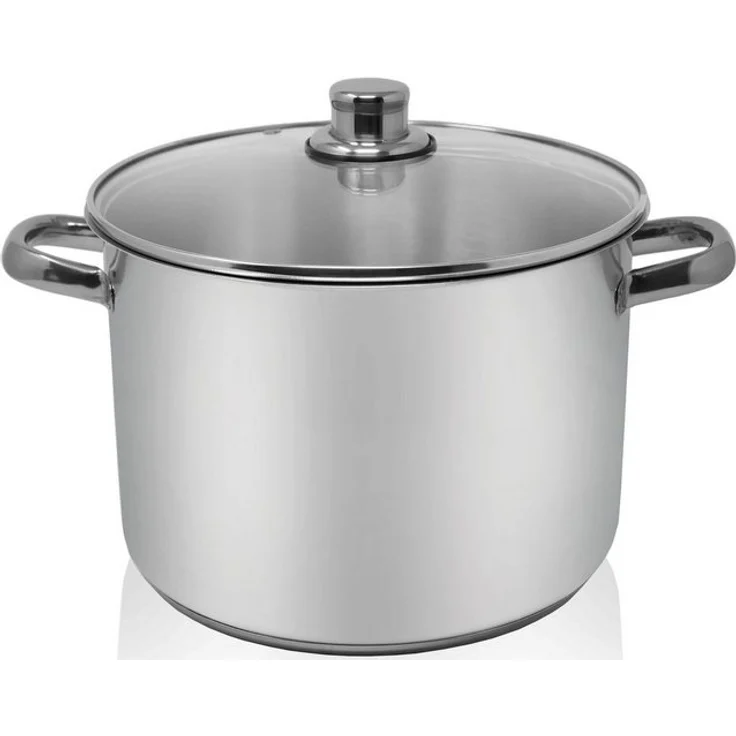 Karl Krüger A28 Allzwecktopf Edelstahl mit Glasdeckel 28 cm, Inhalt 12 Liter / Kochtopf / INDUKTION – Bild 4