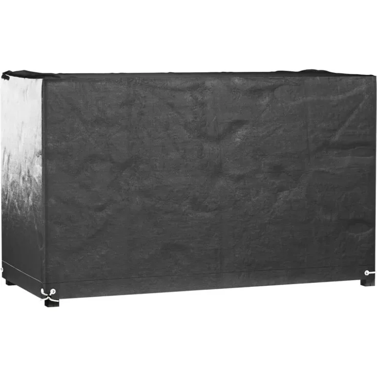 vidaXL Gartenmöbel-Abdeckung mit 8 Ösen, Polyethylen schwarz, 94 x 170 x 70 cm