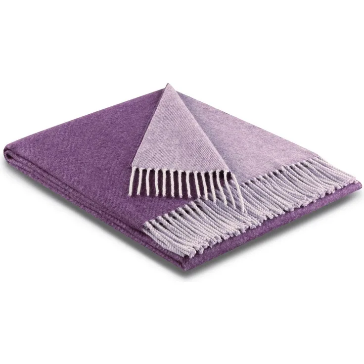 Plaid Twill, Biederlack, mit frischen Uni-Farben, Kuscheldecke