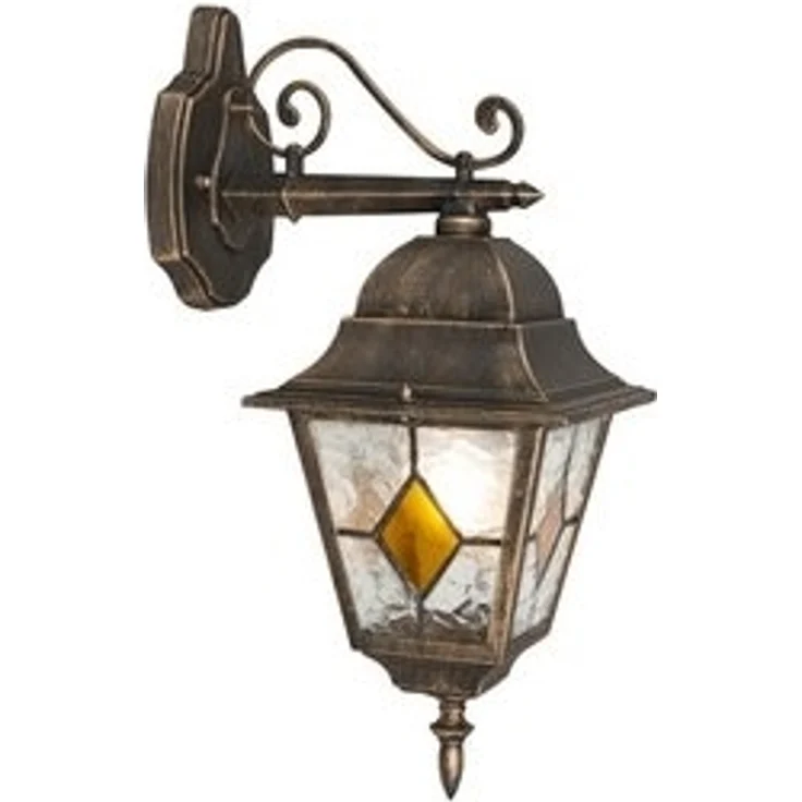 Qazqa Außen-Wandleuchte Antigua, ohne Leuchtmittel, E27, Bronze, Landhaus, Stahl, 1-flammig – Bild 6