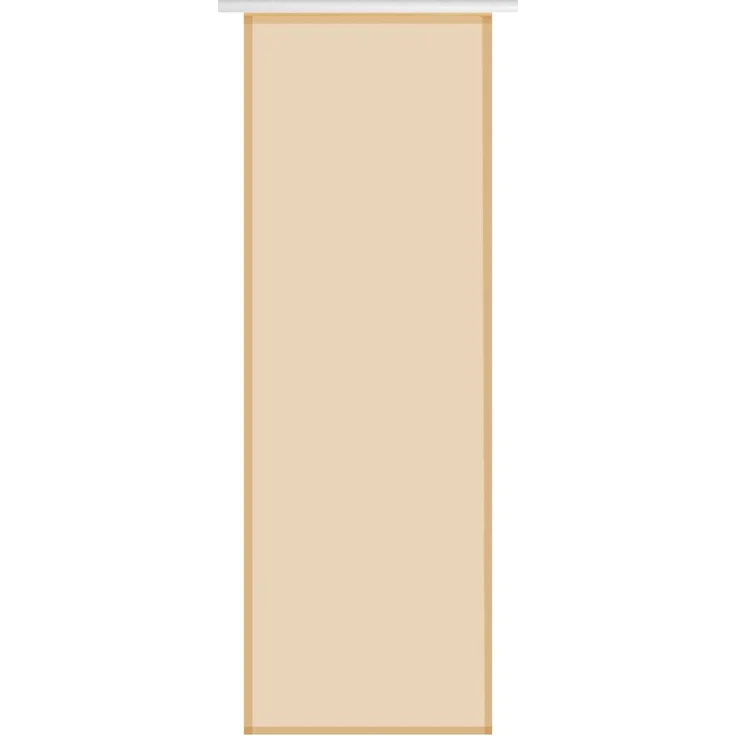 Transparenter Flächenvorhang Voile 60x245 cm wahlweise mit und ohne Technik, schlichte und stilvolle Fensterdekoration in vielen verschiedenen Farben erhältlich (beige - nude / ohne Technik) – Bild 1