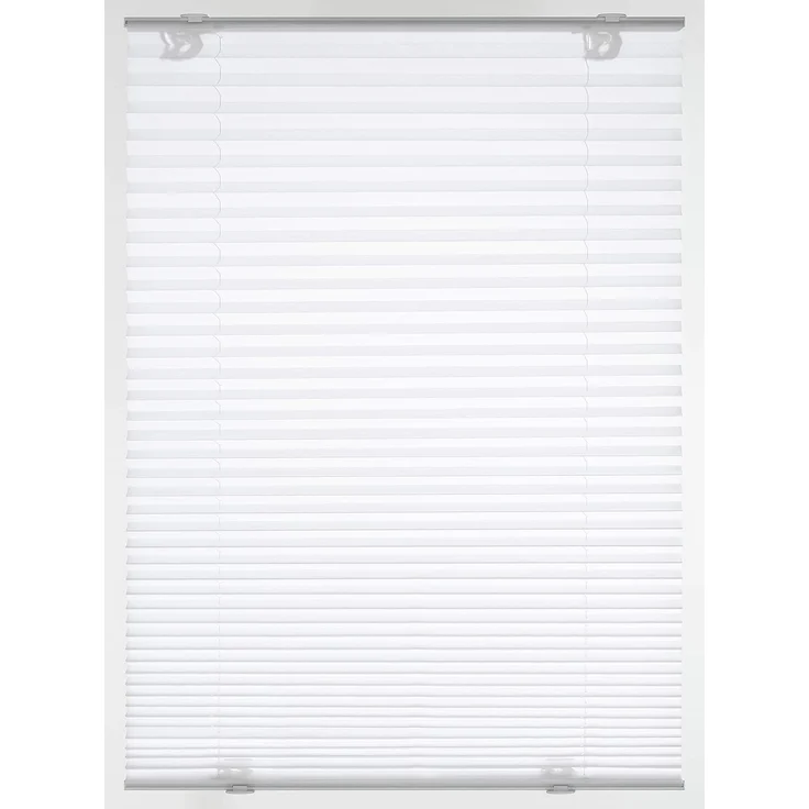 GARDINIA Solo Dachfenster-Plissee ohne Bohren, Mit Saugnäpfen, Blickdichtes Falt-Rollo, Inkl. aller Montage-Teile, Weiß, 95,3x100 cm – Bild 1