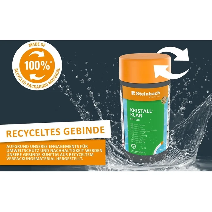 Steinbach | Poolpflege Starter-Set | Chlorgranulat 1 kg + Kristallklar flüssig 1 l | Perfektes Set zur Reinigung und Wartung | Ideal zur Erstdosierung und Schockbehandlung – Bild 6