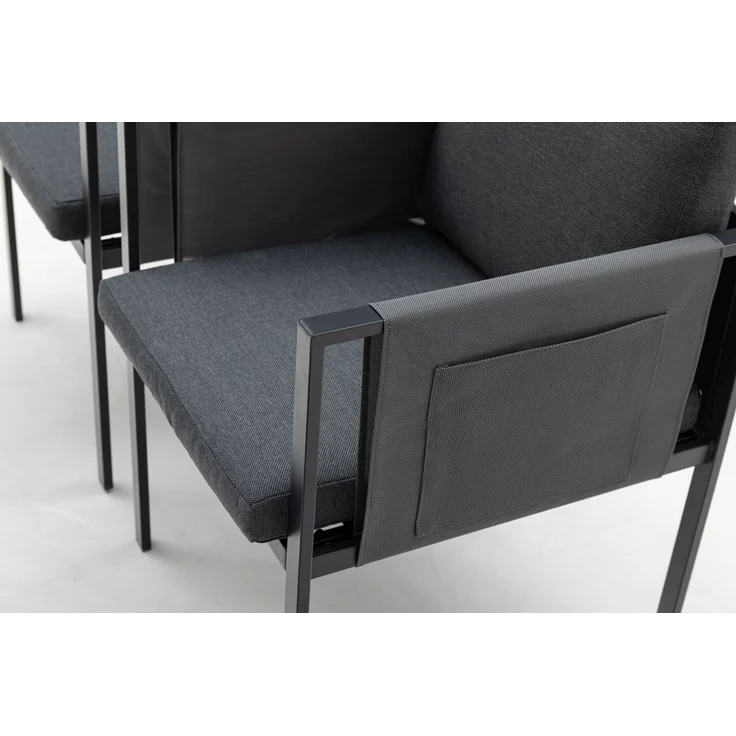 Gardissimo SORRENT Alu Ecklounge mit 3 Sesseln Gartenmöbel Set Gruppe – Bild 10