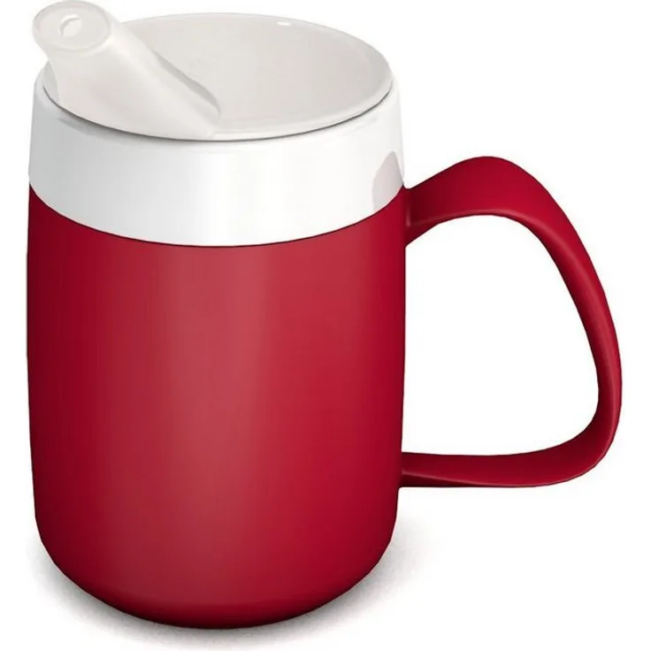 Ornamin Schnabelbecher ORNAMIN Becher mit Trink-Trick mit Schnabelaufsatz, Qualitätskunststoff, Trink-Trick I Trinkhilfe I bruchstabil I BPA-frei I Made in Germany