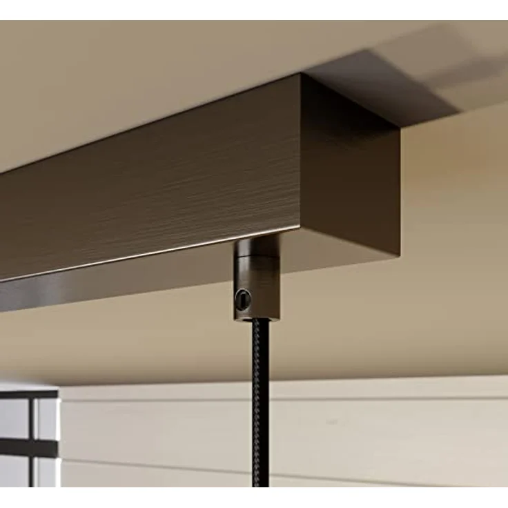 Lindby Hängeleuchte Sofian, 3-flg. Pendelleuchte mit amberfarbenen Glas-Schirm, 100 cm – Bild 5