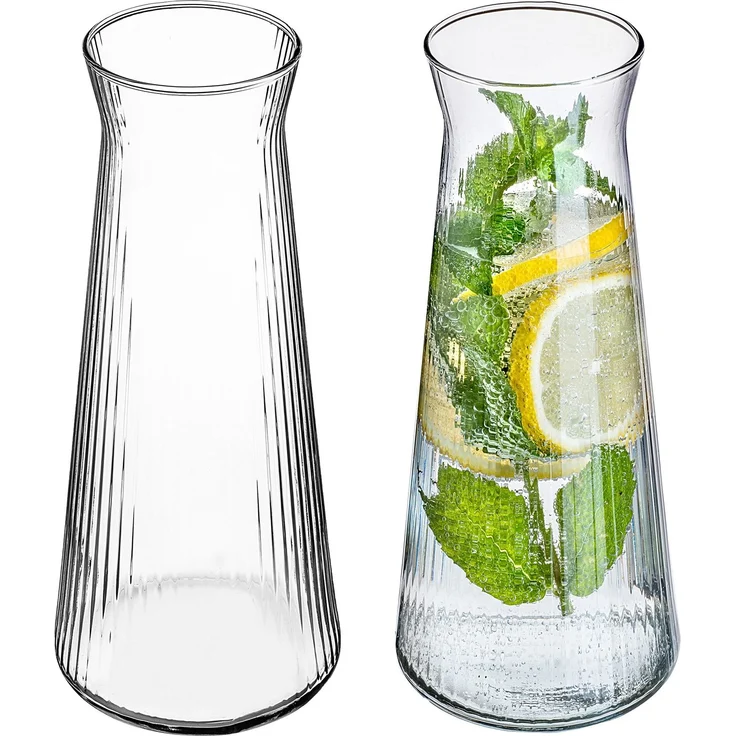 KADAX Glaskaraffe, Wasserkaraffe aus Glas, Spülmaschinenfeste Getränkekaraffe – Bild 1