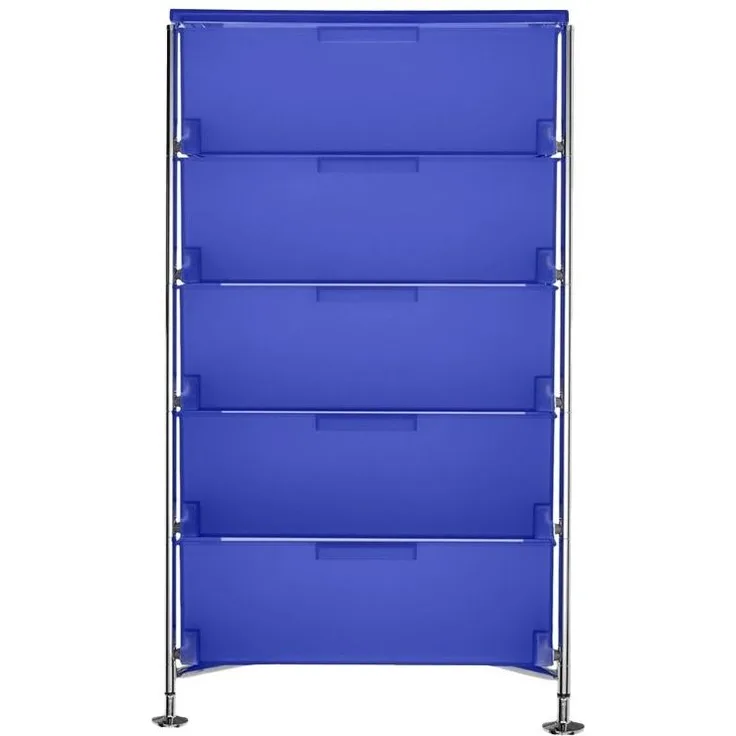 Kartell Mobil Aufbewahrungsschrank Stahl/Verchromt