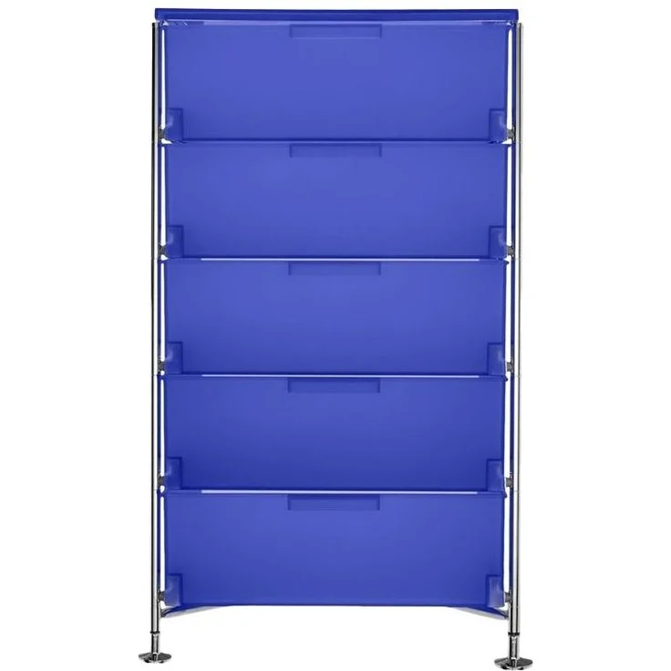 Kartell Mobil Aufbewahrungsschrank Stahl/Verchromt – Bild 1