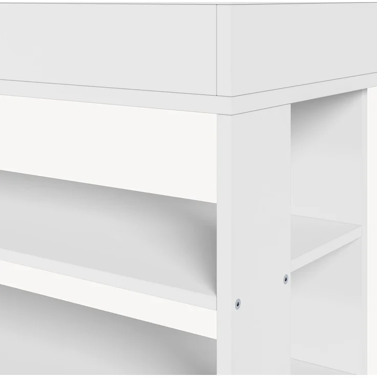 Standregal Boppeelo 94x75x30 cm Weiß [en. casa] – Bild 6