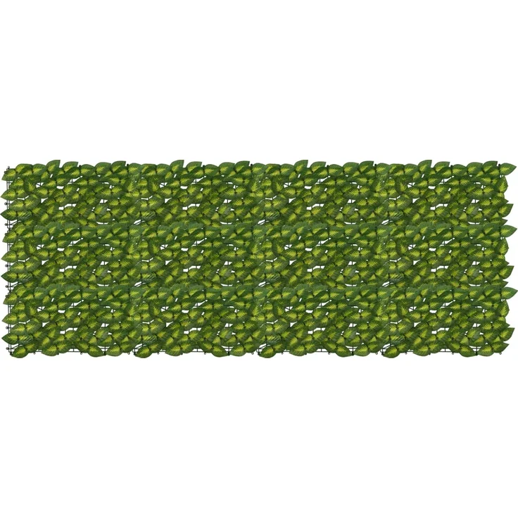 vidaXL Balkonsichtschutz mit Blättern Grün und Gelb 200 x 75 cm 42040667 – Bild 1