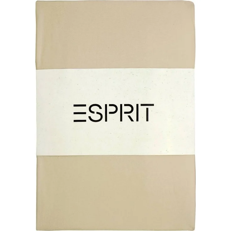 Esprit Spannbettlaken PREMIUM Spannbettlaken, 95% Baumwolle, 5% Elasthan, Gummizug: rundum, (2 Stück), 100 x 200 cm - 2er Set in Beige – Bild 2