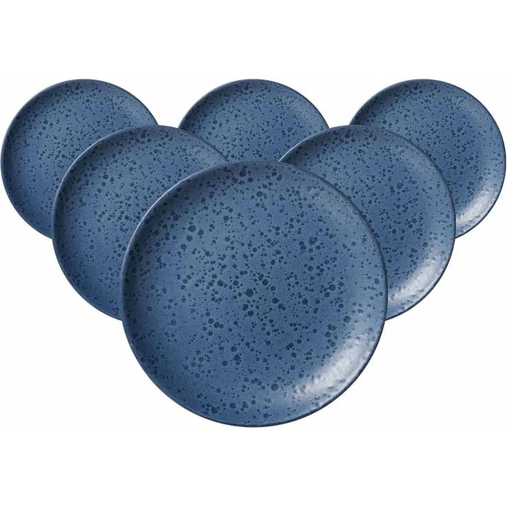 Ritzenhoff & Breker Kitwe Dessertteller ø 20 cm blau 6er Set – Bild 1