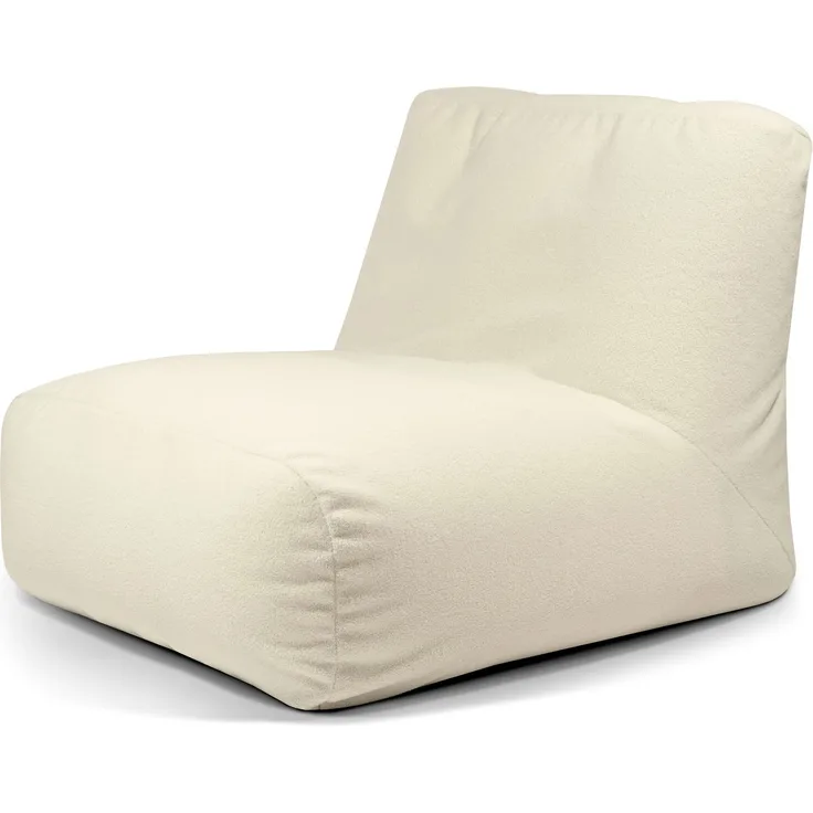Sitzsack ‘Tube 100‘, Bezugstoff - Teddy, 100% Polyester, Cream, 80x120x100 cm.