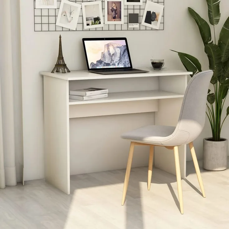 vidaXL Schreibtisch Weiß 90x50x74 cm Holzwerkstoff 801170