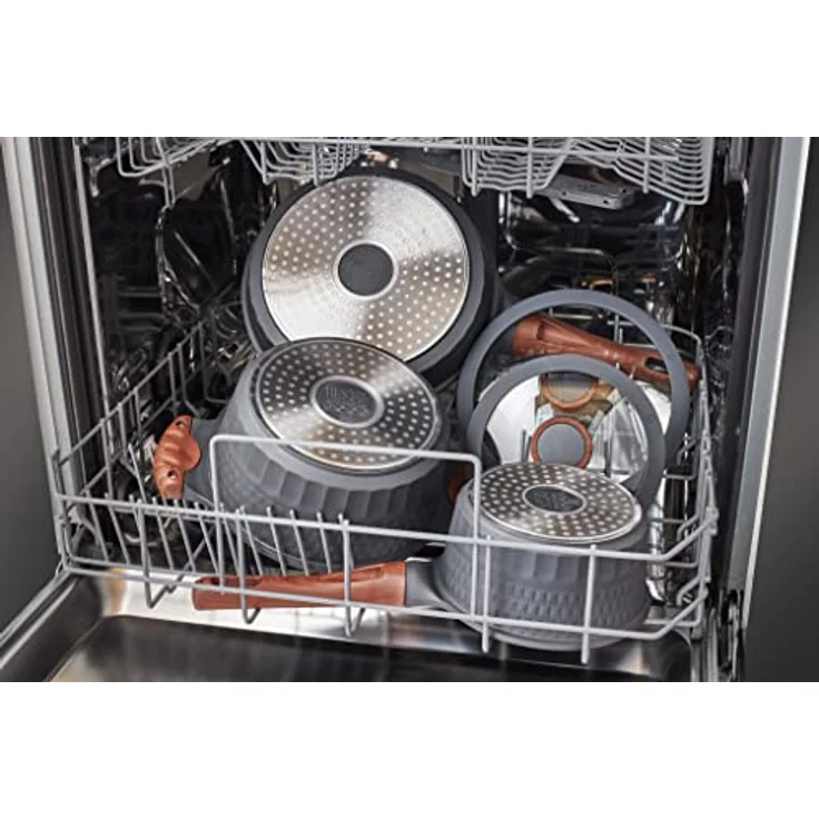 RESTO Kitchenware Kochtopf Capella, Schmortopf antihaftbeschichtet und spülmaschinenfest, Aluminiumguss (2-tlg), mit Glasdeckel und stoßdämpfendem Silikonrand, im Geschenkkarton – Bild 10