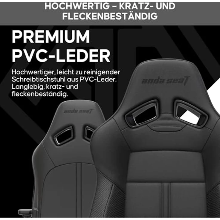 Anda Seat Dark Demon Dragon Gamerstuhle für Erwachsene – Ergonomischer Gaming Bürostuhl mit 4D-Armlehnen, Hochdichtem Schaum, Lendenkissen, Ergonomisch Design, Maximale Belastbarkeit 170kg, Schwarz – Bild 6
