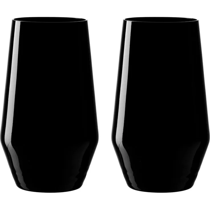Leonardo ETNA Trinkgläser 2er Set schwarz 365 ml - A